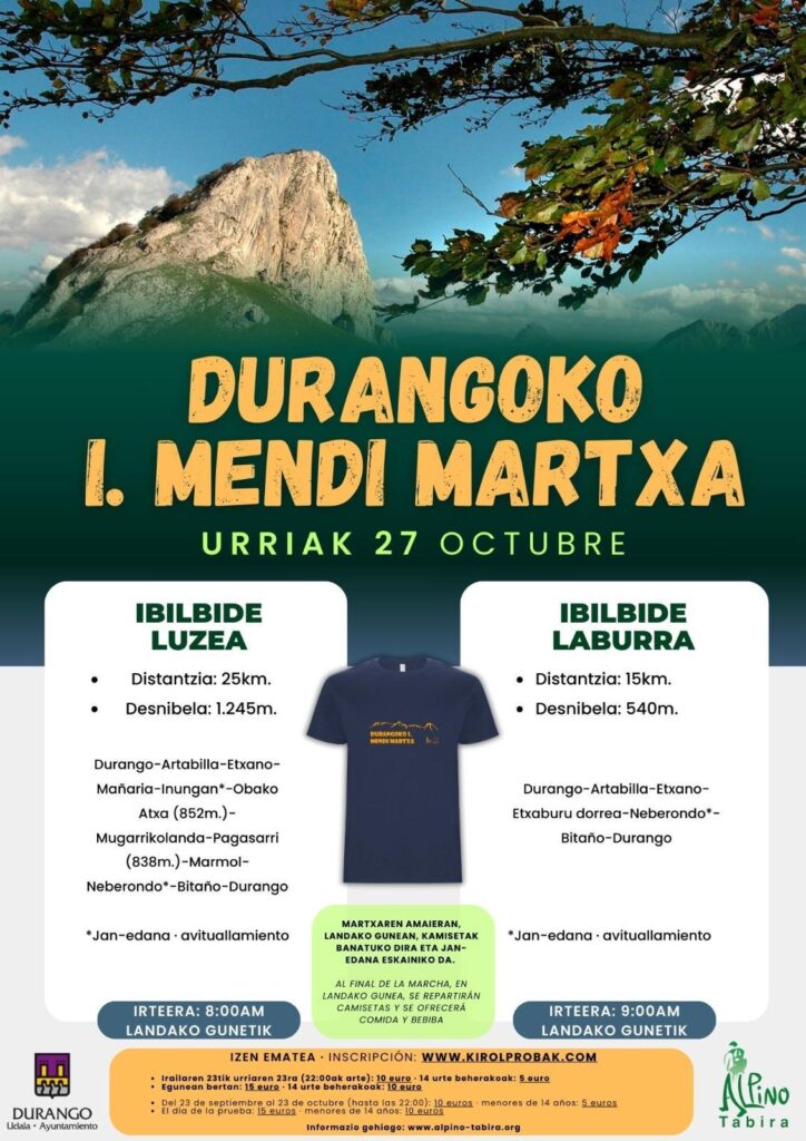 Urriak 27 - Durangoko I. mendi martxa